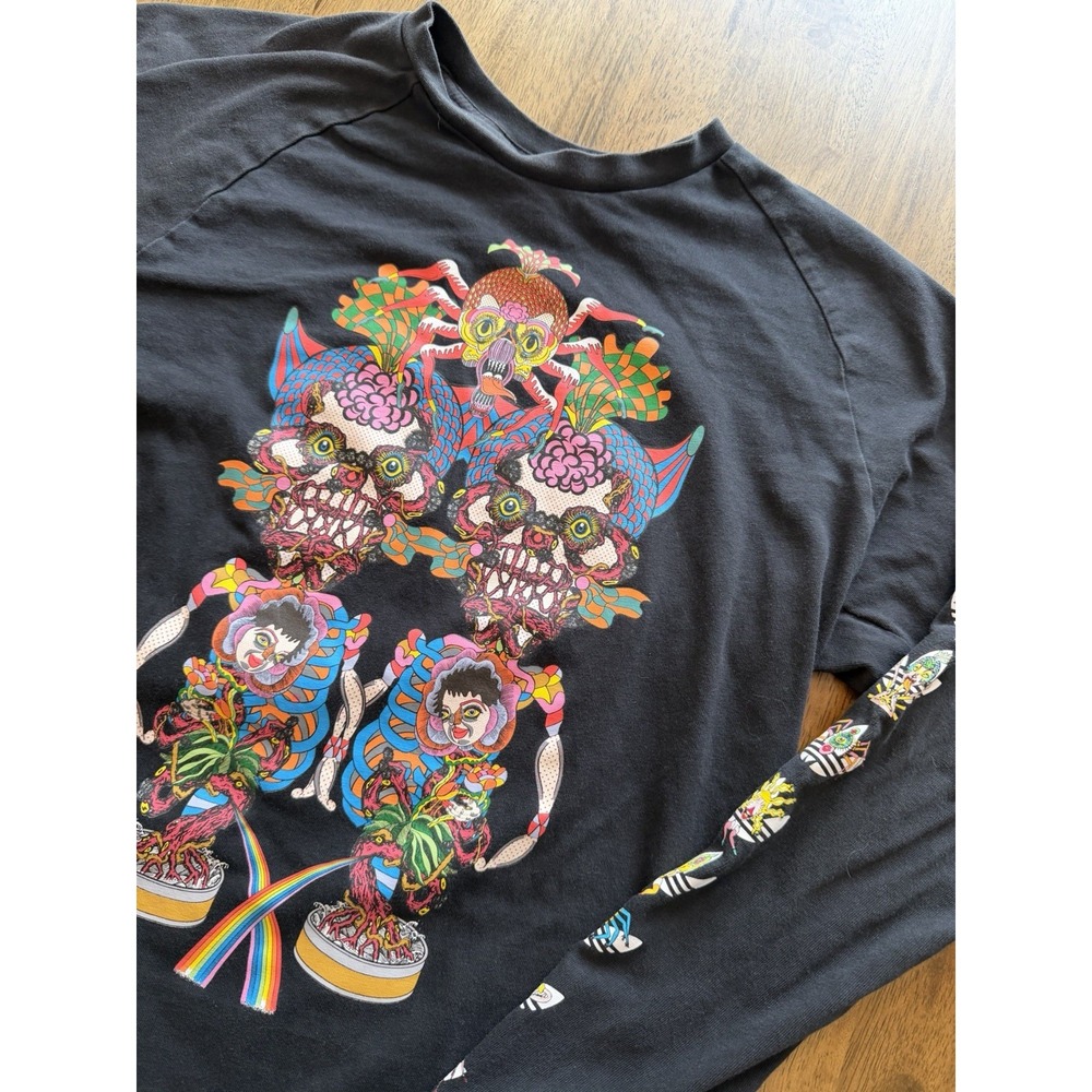 Adidas Originals Keiichi Tanaami Long Sleeve Cali Tee Mens Large L Black Graphic